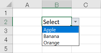 What a dropdown list is