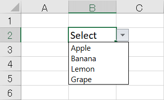Select by keyboard