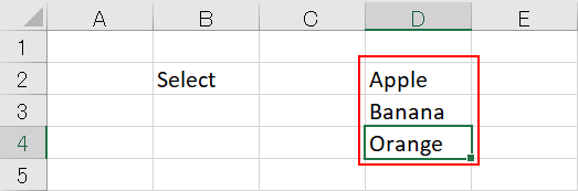 Dropdown data