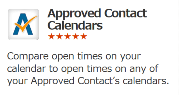 approved contact calendars
