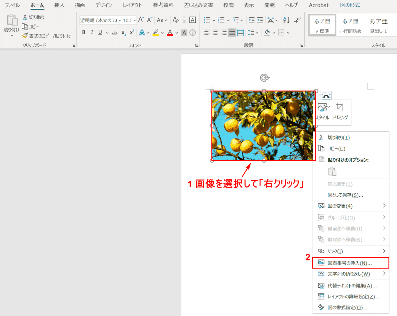 Wordの図表番号の様々な設定方法 挿入 更新 削除など Office Hack