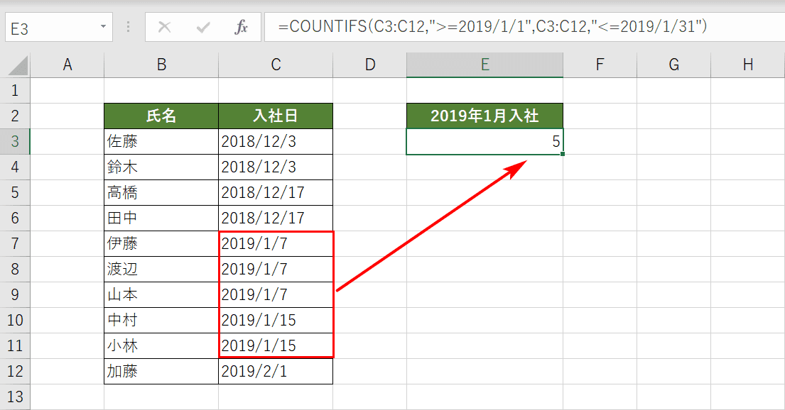 Excelのcountifs関数の使い方 複数条件に一致するデータを数える Office Hack