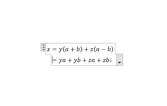 Tabを押す