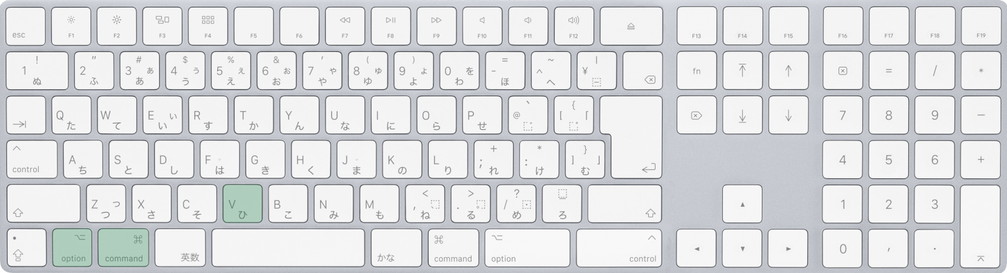 Macで形式を選択してペーストのダイアログボックスを表示するショートカット
