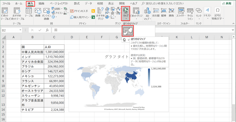 振り分けマップ