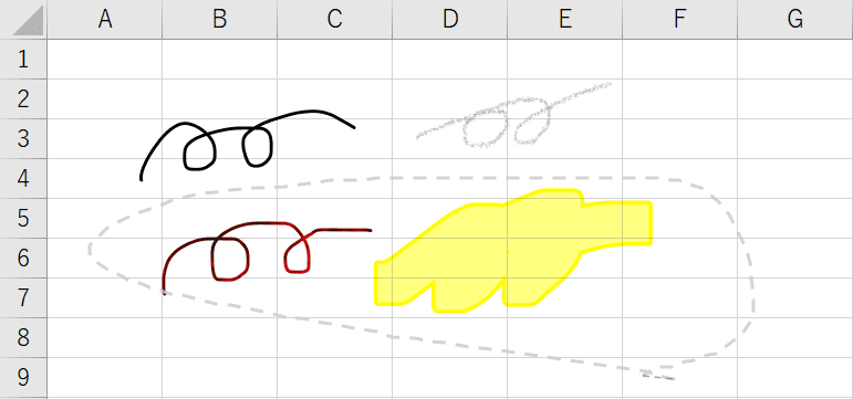 なげなわで選択する