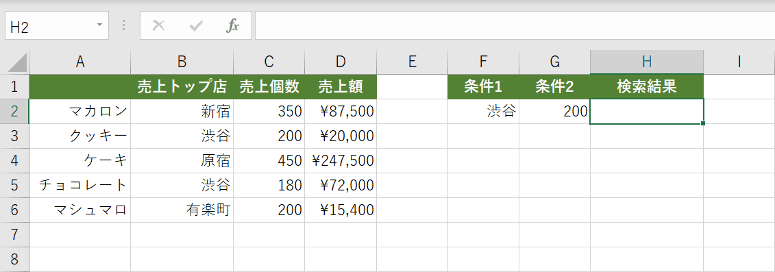 表形式データを用意する