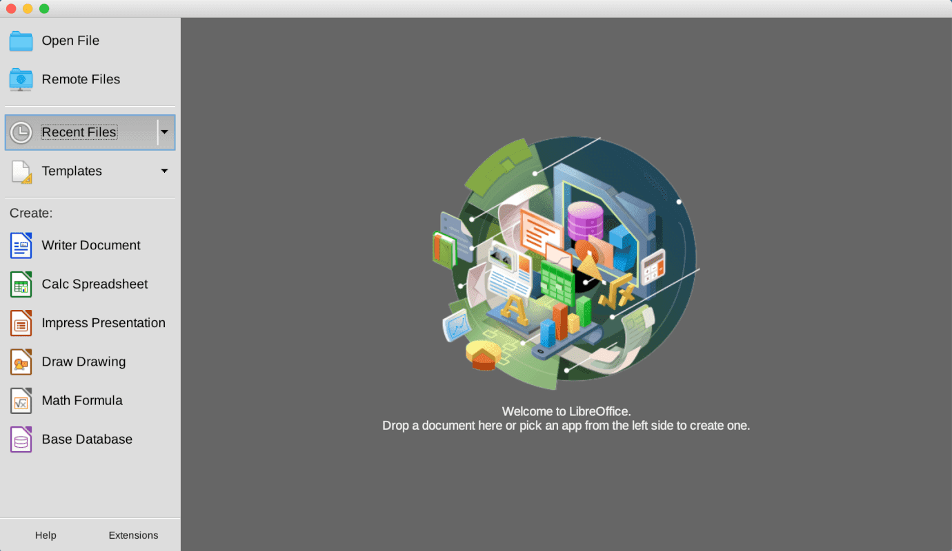 libreoffice-mac インストール完了