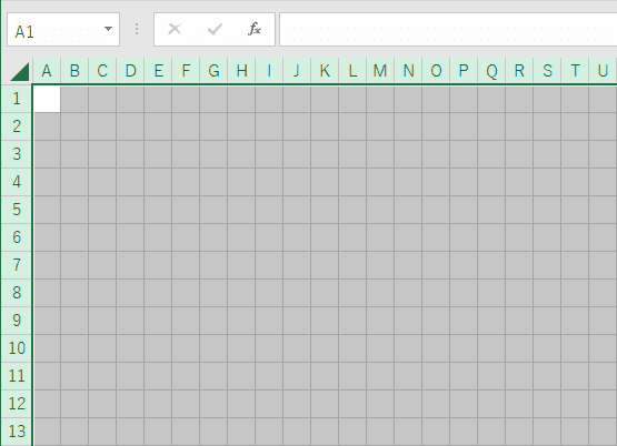 Excel方眼紙の完成