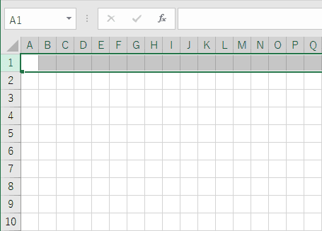 Excel方眼紙の完成