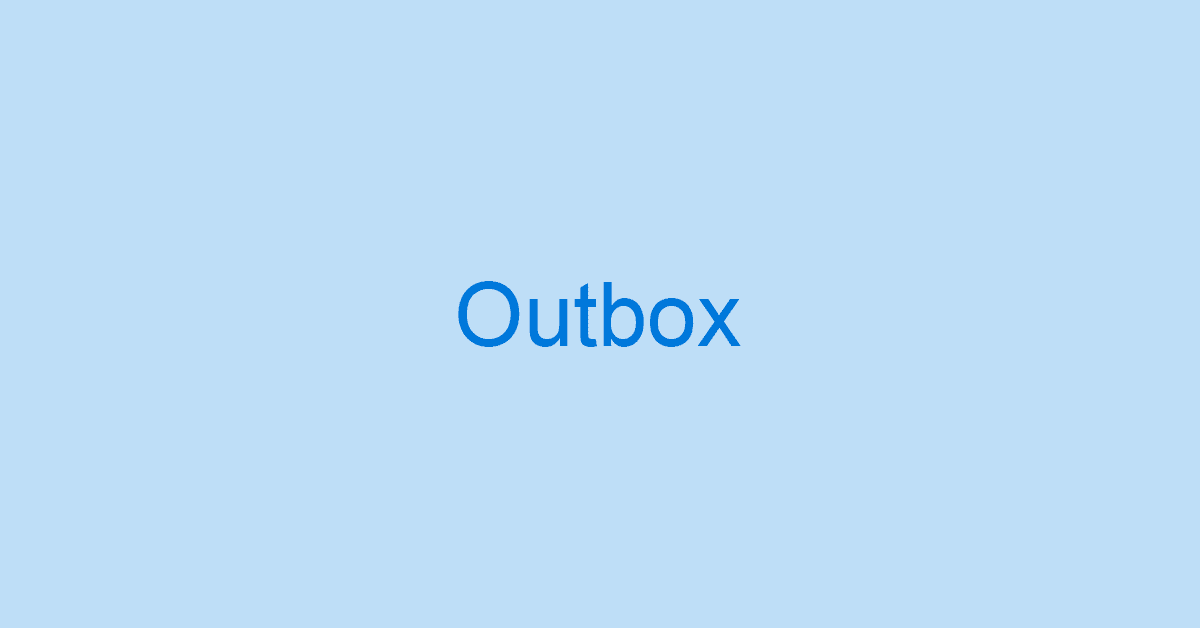 Outlookのメールの送信トレイに関する設定まとめ