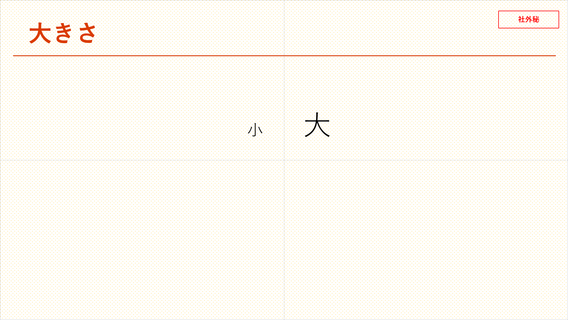 小さい文字大きい文字