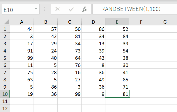 乱数表の作成