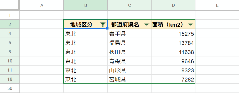 絞り込み完了