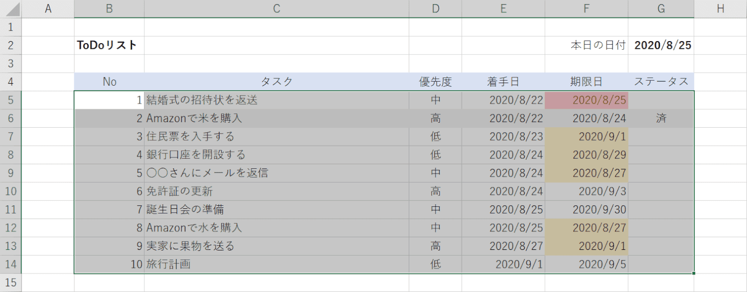 エクセルでtodoリストの作り方 おすすめ無料テンプレート紹介 Office Hack