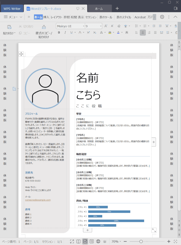 wps-office-standard-edition WordとWriter ２
