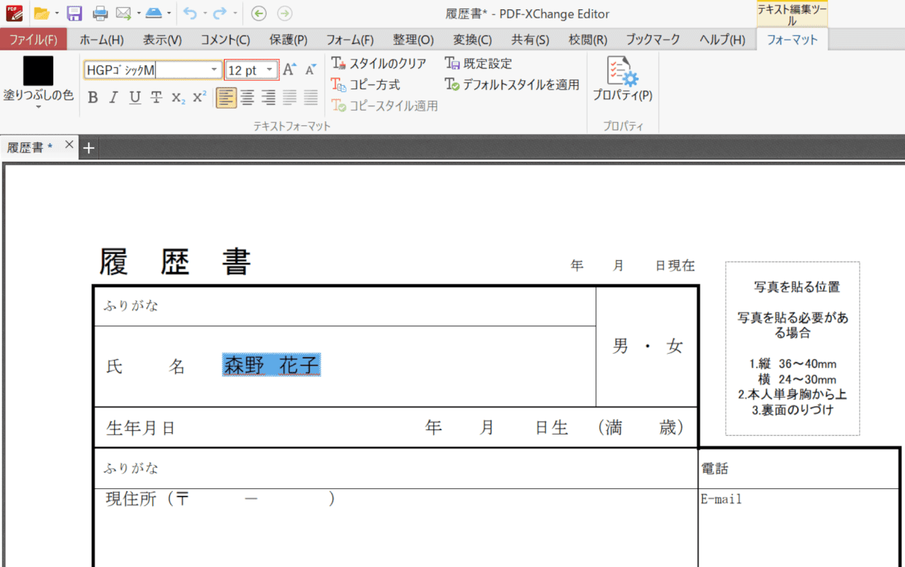 write-downloaded-pdf PDF-XChange Editor 大きさ