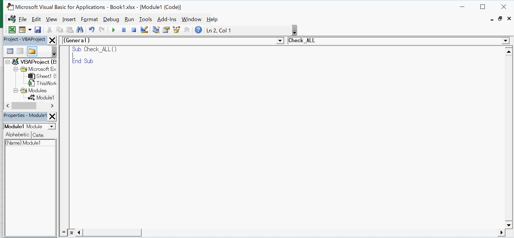 Open Visual Basic Editor