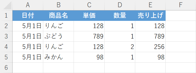 列の幅を調整する