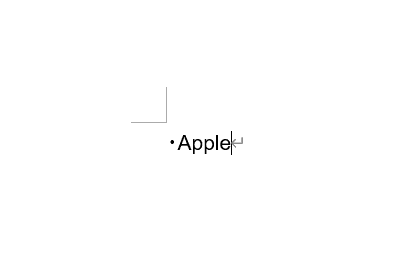 Appleを入力