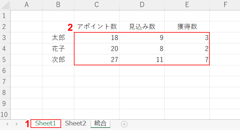 参照するセルを選択する