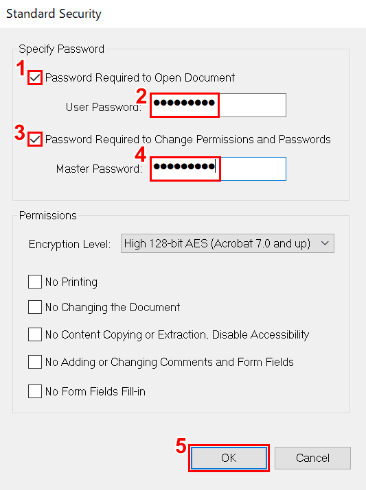 パスワードを設定