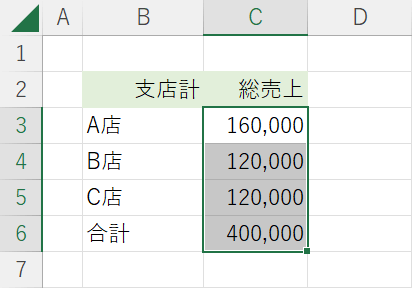 別シートの足し算が完了