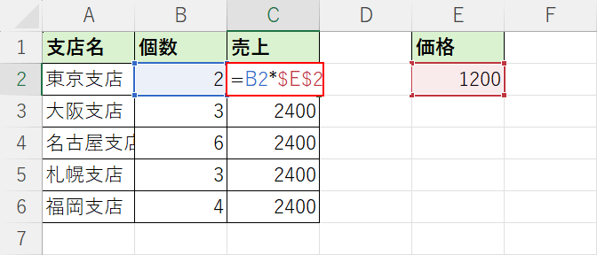 数式を入力しなおす