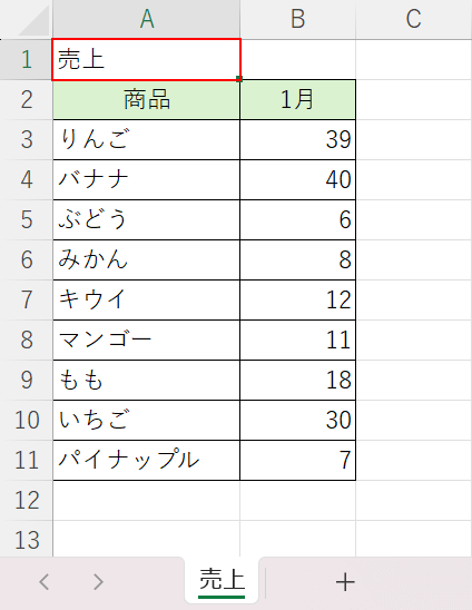 最後のセルに移動できるか試す