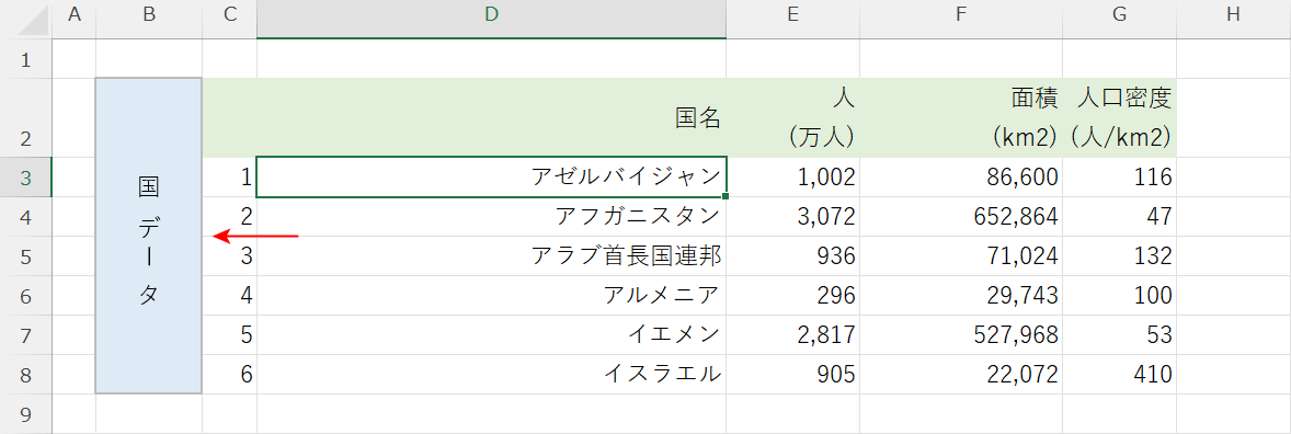 枠線がある