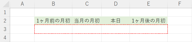 表を用意