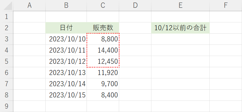 C3~C5のセル