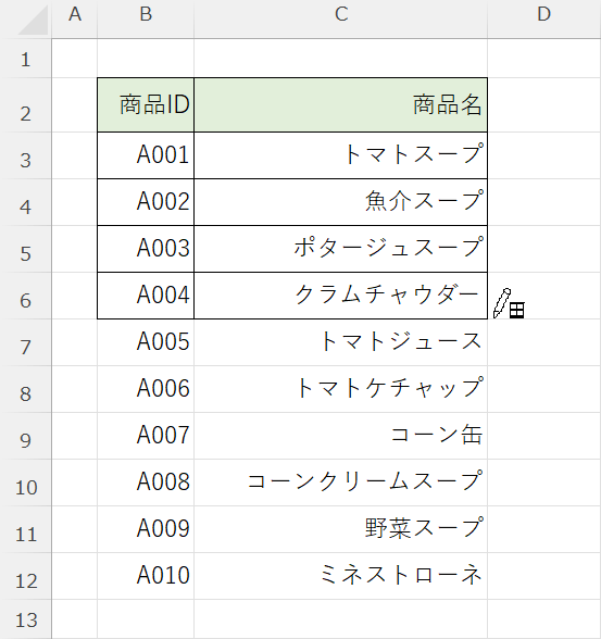 グリッドを作成できる