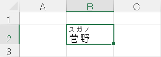 均等割り付けになる