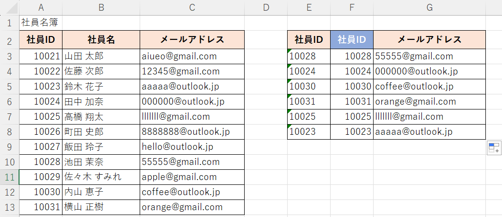 エラーをVALUE関数で直せた