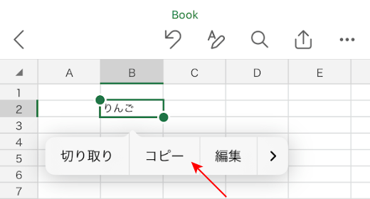 コピー・貼り付けを説明する