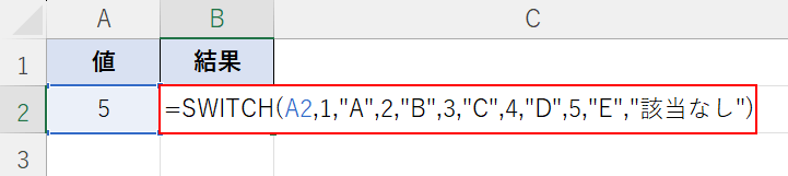 関数を入力する