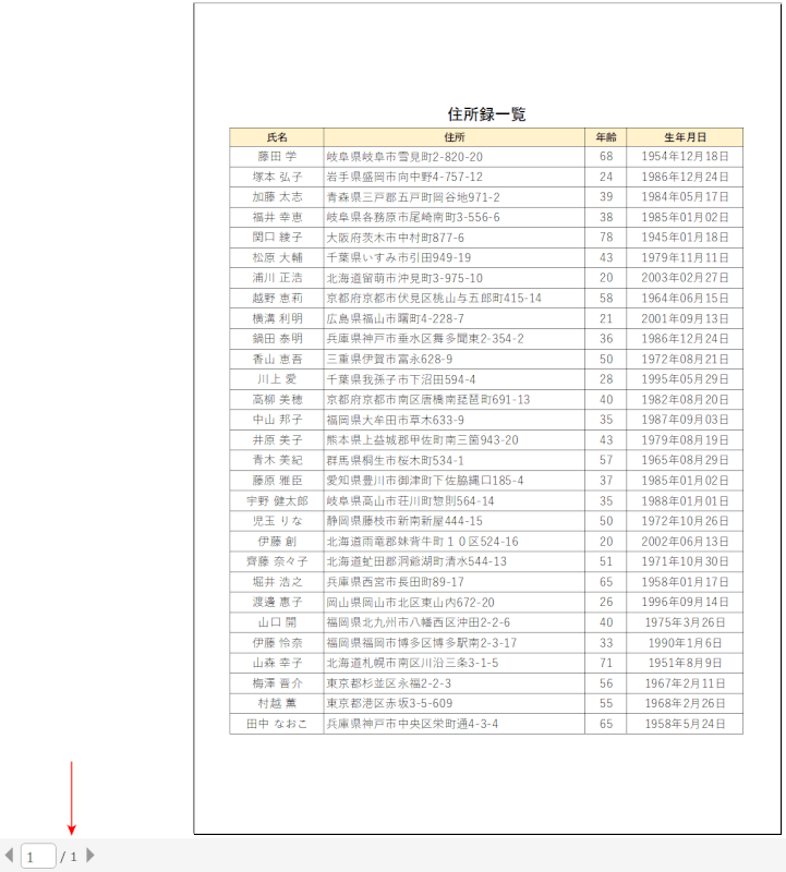 印刷プレビュー