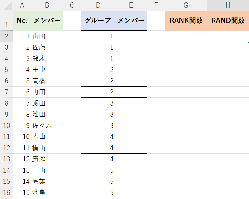 ランダムに振り分けたい