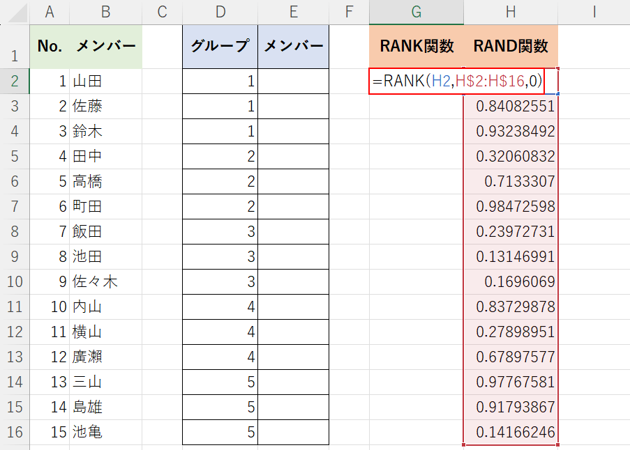 関数を入力する