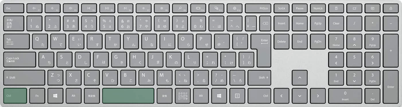 列全体を選択するショートカット