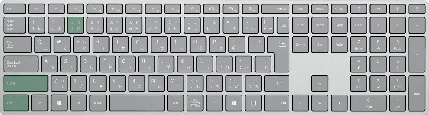 日付の表示形式にするショートカット