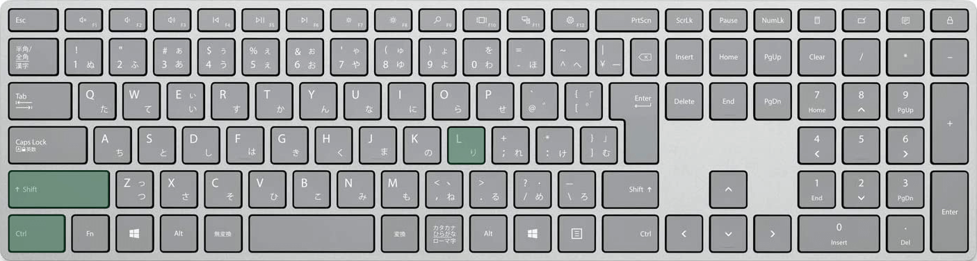 フィルターを設定するショートカット