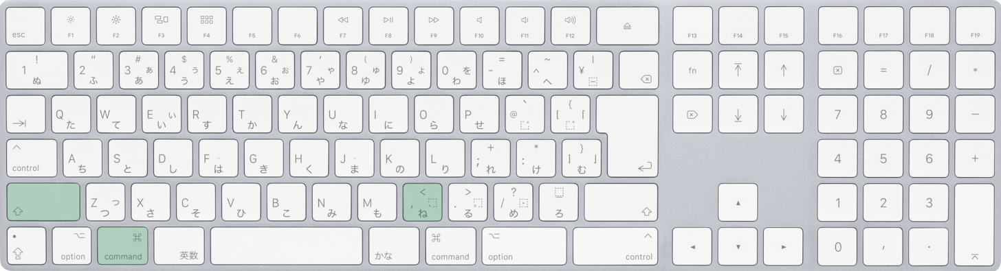 Macで文字サイズを小さくするショートカット