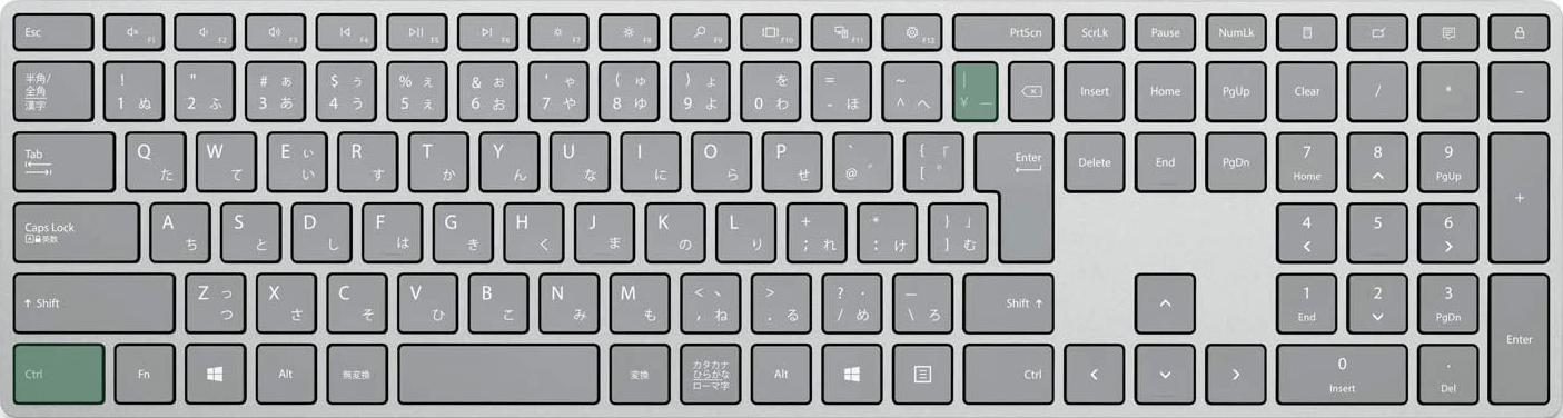 行の中で値に一致しないセルを選択するショートカット