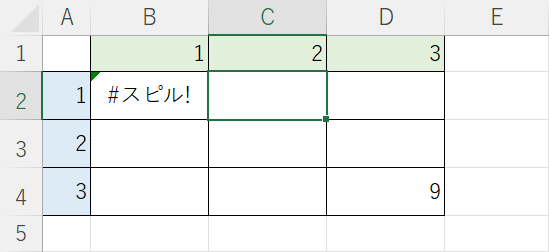 エクセルのスピルエラーとは