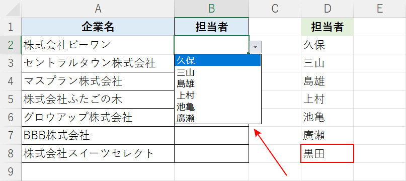 リストの増減に対応できない