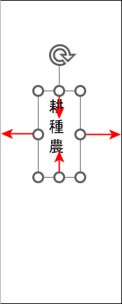 テキストボックスのサイズを調整する