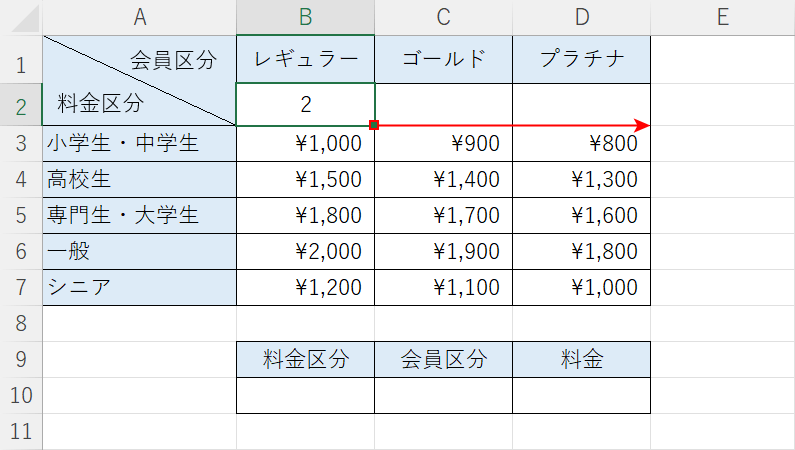 列番号を入力してオートフィルする