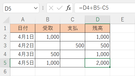 データが抜けている例